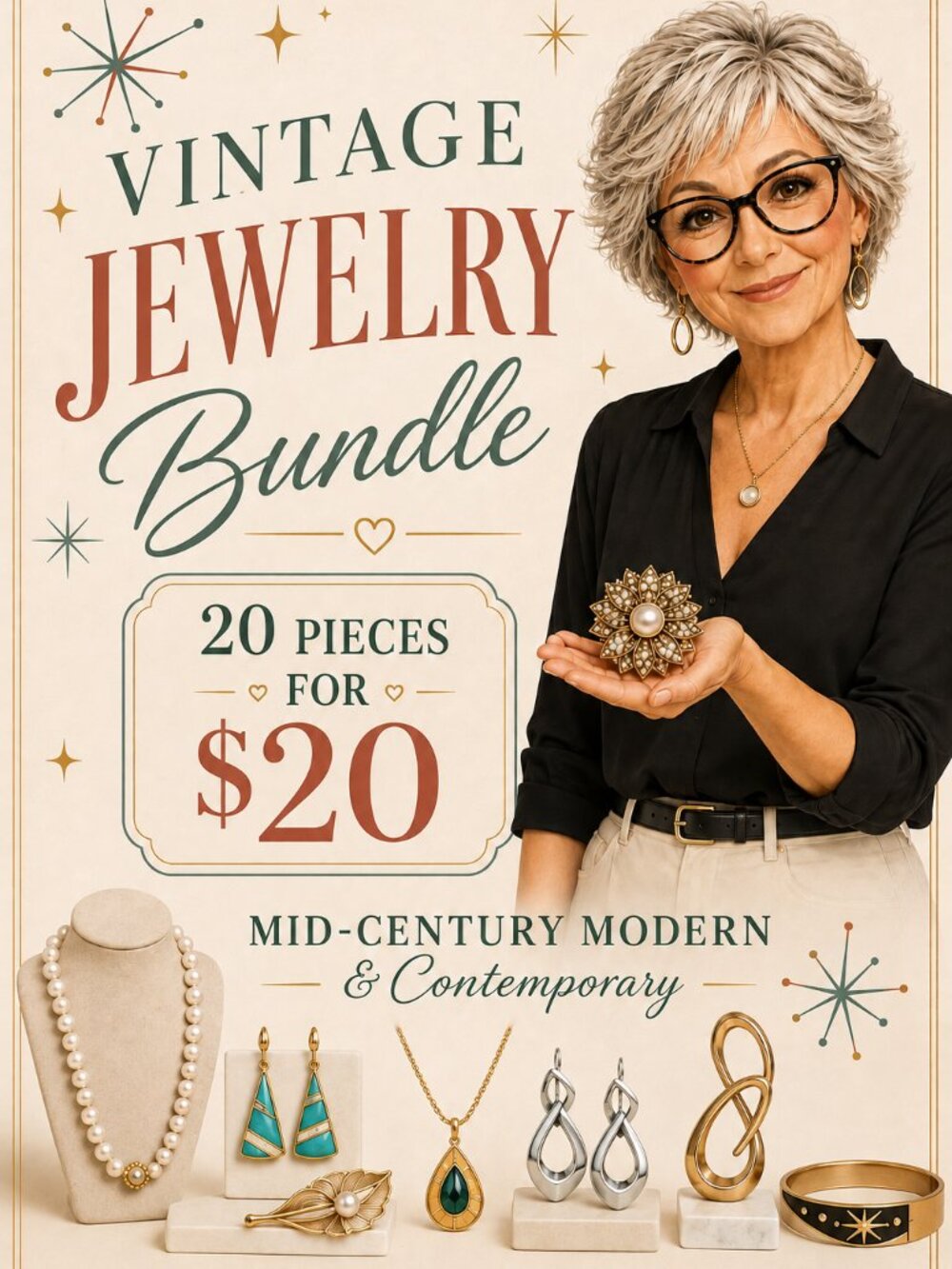20 PIECES OF JEWELRY FOR $20 MYSTERY BUNDLE
